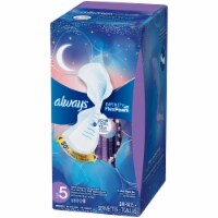 Always Infinity Size 5 Unscented Extra Heavy Overnight Pads with Wings Perspective: Main