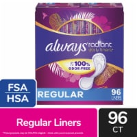 Always Radiant Daily Liners Regular Absorbency Unscented Perspective: Main