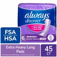 Always Discreet Adult Incontinence Pads for Women Extra Heavy Absorbency Long Length