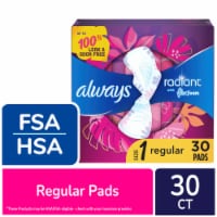 Always Radiant FlexFoam Pads with Wings Regular Absorbency Size 1 Scented Perspective: Main