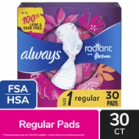 Always Radiant Size 1 Regular Absorbancy Scented Pads