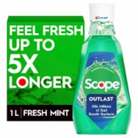 Crest Fresh Mint Scope Outlast Mouthwash