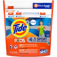 Tide PODS Plus Febreze Active Fresh Odor Defense Pacs Laundry Detergent Pods Perspective: Main