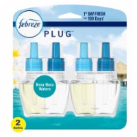 Febreze Bora Bora Odor-Eliminating Fade Defy PLUG Air Freshener Oil Refills