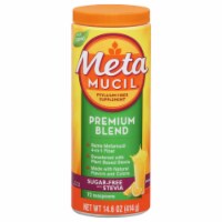 Metamucil Premium Blend Orange Flavor Psyllium Fiber Powder Supplement Perspective: Main