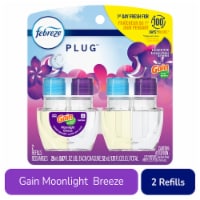Febreze Odor-Fighting Fade Defy PLUG Air Freshener Gain Moonlight Refill Perspective: Main
