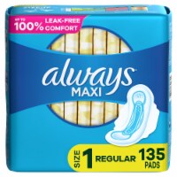 Always Maxi Size 1 Regular Pads with Wings