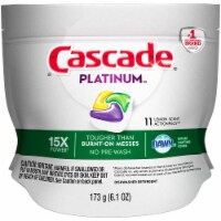 Cascade Platinum Dawn Lemon Scent Action Pacs Dishwasher Detergent Perspective: Main