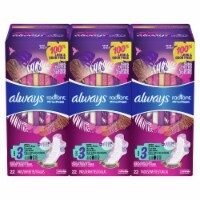 Always Radiant Size 3 Extra Heavy Flow Scented Pads with Wings