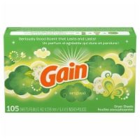 Gain 1000637 Original Scent Fabric Softener Sheets - Pack of 6, 105 per Pack