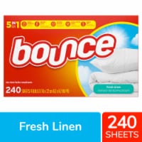 Bounce Fresh Linen Scented Fabric Softener Dryer Sheets