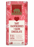 Endgngered Species Tart Raspberries + Dark Chocolate 72% Cocoa Valentines Bar Perspective: Main