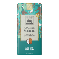Endangered Species™ Chocolate Coconut & Almond + 48% Milk Chocolate Candy Bar Perspective: Main