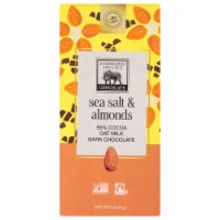 Endangered Species Chocolate Sea Salt Almonds + 55% Oat Milk Dark Chocolate Bar Perspective: Main