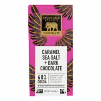 Endangered Species Chocolate Caramel Sea Salt + 60% Dark Chocolate Bar Perspective: Main