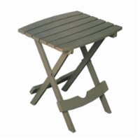 Adams 227466 17.5 x 15 in. Quik Fold Portable Resin Side Table - Gray