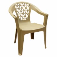 Adams Penza Stack Chair - Earth Brown Perspective: Main