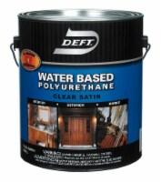 Deft Water Based Polyurethane Satin Clear Waterborne Wood Finish 1 gal. - Total Qty: 4