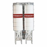 Model Power MDP186 HO Scale 2 Industrial Silos Plastic Model Kit