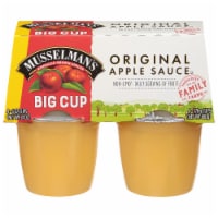 Musselman's® Original Applesauce Big Cups 4 pk / 6 oz Perspective: Main