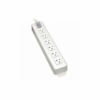 Tripp Lite Outlet Strip,6 Outlet,20A,13-3/4 L,Wht TLM615NC20