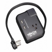 Tripp Lite Datacom Surge Protector,3 Outlet,Blk TRAVELER3USB