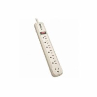 Tripp Lite Surge Protector Strip,7 Outlet,Wht TLP74R