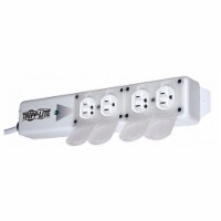 Tripp Lite Surge Protector Strip,4 Outlet,White  SPS415HGULTRA