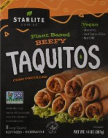 Starlite Cuisine Vegan Beef Style Corn Tortilla Taquitos 8 Count Perspective: Main