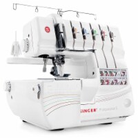 SINGER 14T968DC Professional 2 to 5 Thread Stitch Serger Sewing Machine, White