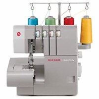 Singer 14HD854 120V Heavy Duty 2 to 4 Thread Stitch Serger Sewing Machine, Gray
