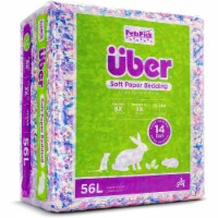 PETSPICK Uber Soft Paper Pet Bedding for Small Animals, Confetti Multicolored, 56 L Perspective: Main