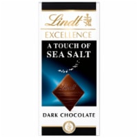 Lindt EXCELLENCE Sea Salt Dark Chocolate Candy Bar Perspective: Main