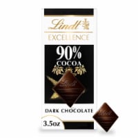 Lindt EXCELLENCE 90% Cocoa Dark Chocolate Candy Bar Perspective: Main