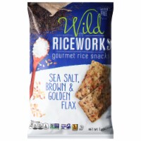 Wild Riceworks® Sea Salt & Black Sesame Gourmet Rice Snacks