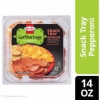 Hormel Gatherings® Pepperoni with Cheese and Crackers Deli Snack Tray Perspective: Main