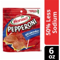 Hormel® 50% Less Sodium Pepperoni Perspective: Main