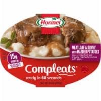 Hormel® Compleats® Meatloaf & Gravy with Mashed Potatoes Microwave Tray