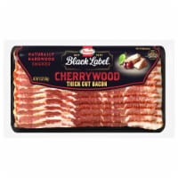 Hormel® Black Label® Bacon, Cherrywood Smoked, Thick Cut Bacon, 12 Oz. Perspective: Main