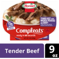 Hormel® Compleats® Beef Tips with Mashed Potatoes and Gravy Microwave Tray