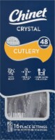 Chinet® Cut Crystal Cutlery 48 Count Perspective: Main