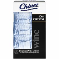 Chinet Cut Crystal 15-Ounce Stemless Wine Glasses Perspective: Main