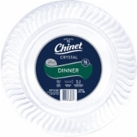 Chinet® Cut Crystal® Plastic Dinner Plates