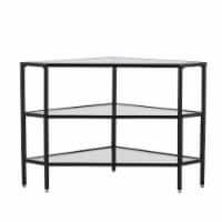 Niles Metal/Glass Corner Tv Stand - Black