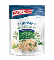 Pescanova® Shrimp with Pesto & Linguini Complete Meal Perspective: Main