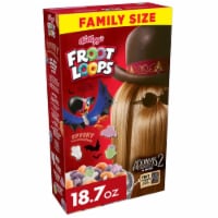 Kellogg's Froot Loops Original with Spooky Marshmallows Cold Breakfast Cereal Family Size Perspective: Main