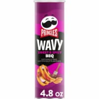 Pringles® Wavy Sweet and Spicy BBQ Potato Crisps Chips, 4.8