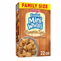 Kellogg's Frosted Mini Wheats Pumpkin Pie Spice Cold Breakfast Cereal Family Size Perspective: Main