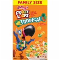 Kellogg's Froot Loops Tropical Cold Breakfast Cereal Family Size Perspective: Main