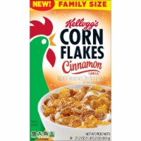 Kellogg's Corn Flakes Cinnamon Cold Breakfast Cereal Family Size Perspective: Main